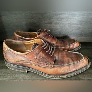 Ecco men’s dress shoes, size 43, brown